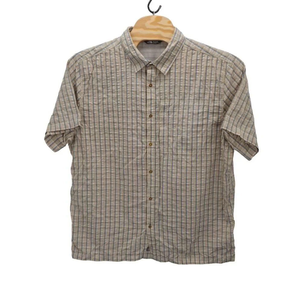 The North Face Seersucker Shirt Mens 2XL‎ Plaid Button-Up Hiking Lightweight TNF